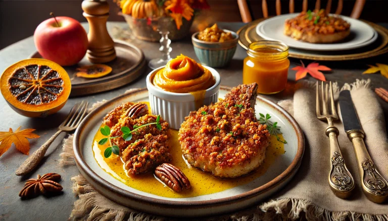 Pecan Crusted Pork With Pumpkin Butter Recipe