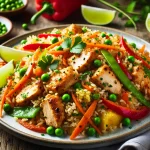 Perfect Thai Fried Rice With Marinated Chicken