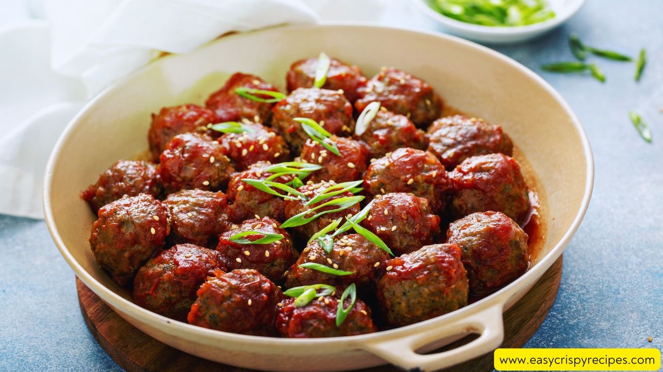 Pork Fried Rice Meatballs With Homemade Sweet And Sour Sauce