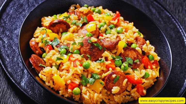 Pork With Fried Rice and Vegetable Casserole