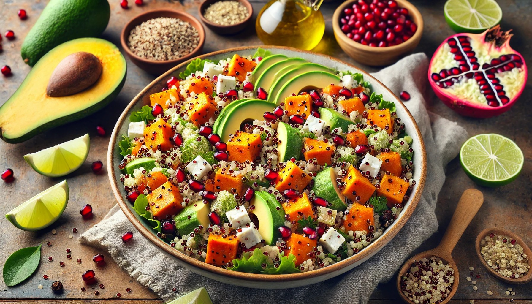 Quinoa Salad With Roasted Yams