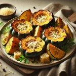 Roasted Acorn Squash With Parmesan Cheese