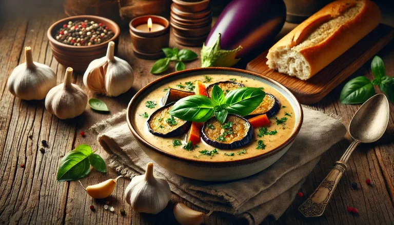 Roasted Garlic And Eggplant Soup Recipe
