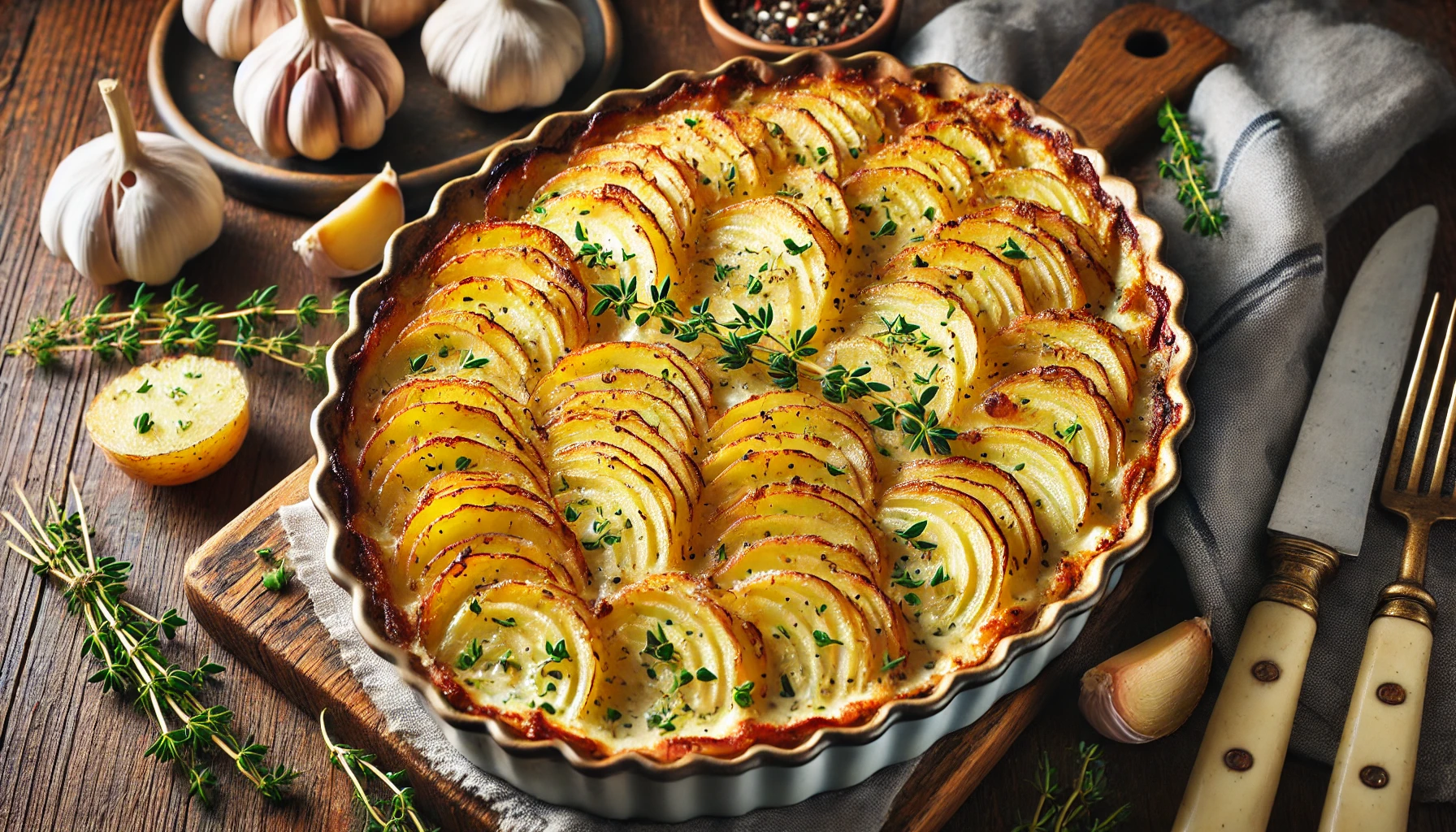 Roasted Garlic Scalloped Potatoes Soup