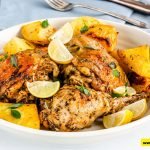 Roasted Lemon Chicken Thighs with Potatoes