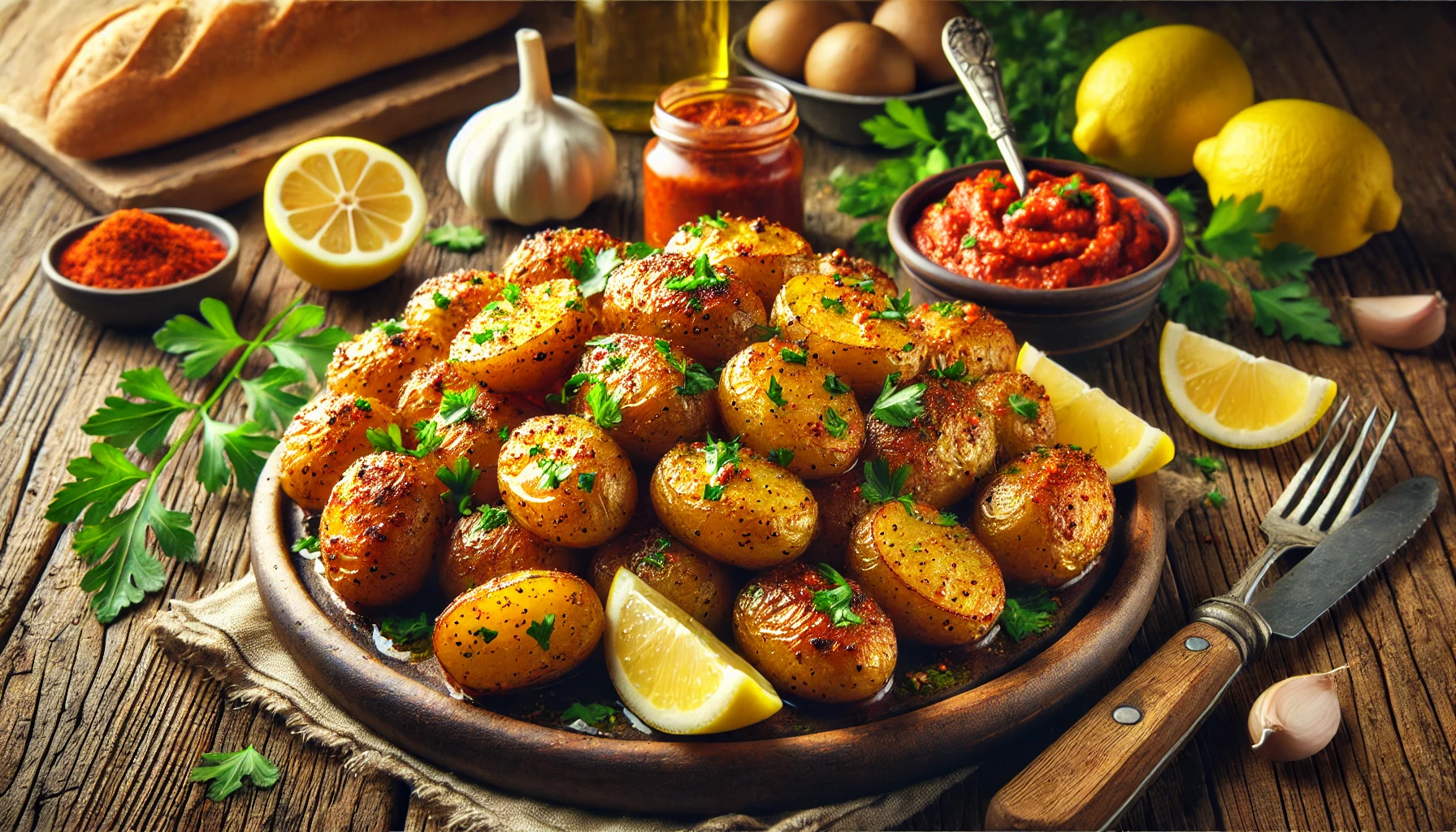 Roasted Potatoes with Harissa Butter Recipe