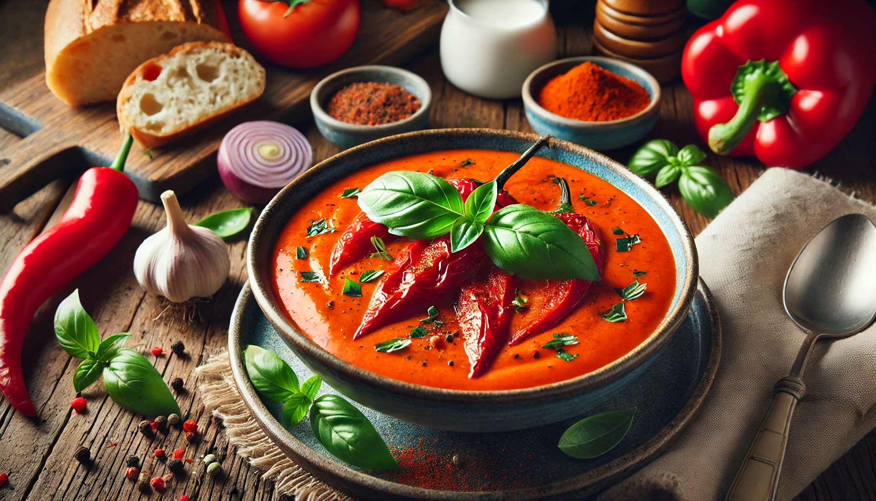 Roasted Red Pepper Soup Recipe