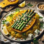 Roasted Spaghetti Squash With Asparagus And Goat Cheese Recipe