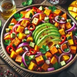 Roasted Sweet Potato Mango Salad