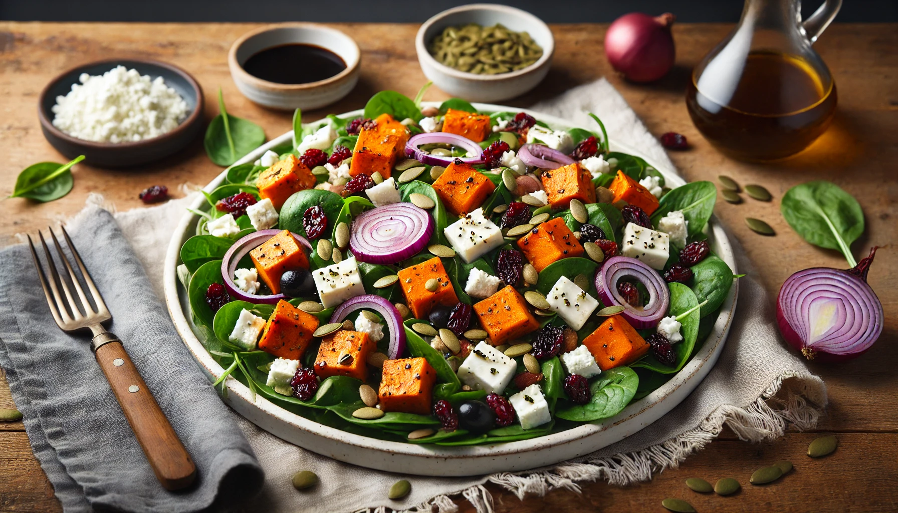 Roasted Sweet Potato Salad With Feta Recipe