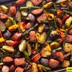 Sheet Pan Dinner With Sausage and Roasted Vegetables