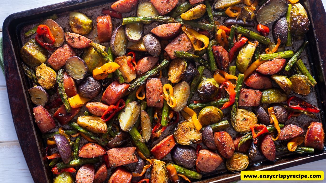 Sheet Pan Dinner With Sausage and Roasted Vegetables