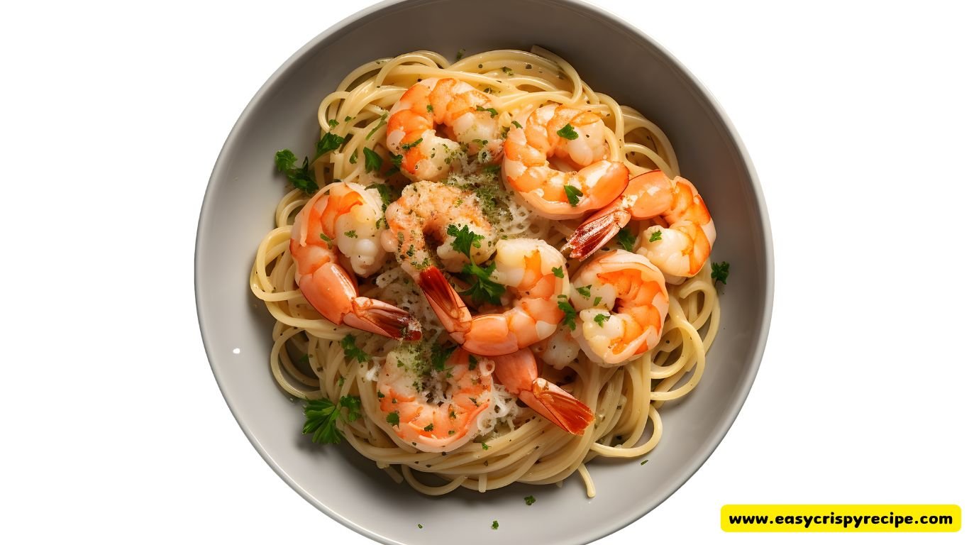 Shrimp Scampi With Tomatoes Pasta And Asparagus Recipe