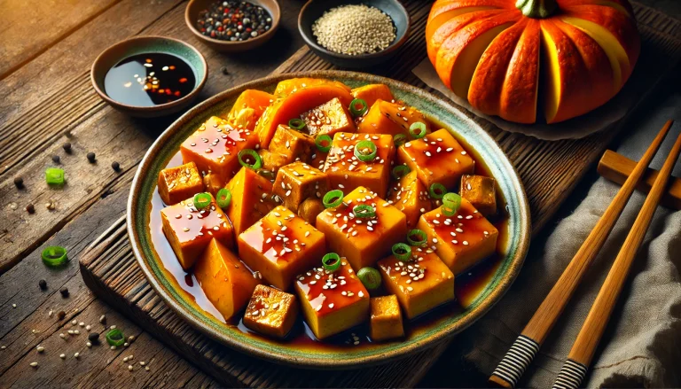 Simmered Kabocha Pumpkin and Tofu Recipe