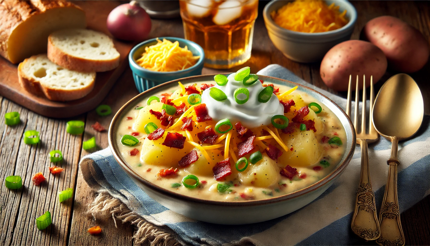 Slow Cooker Loaded Baked Potato Soup