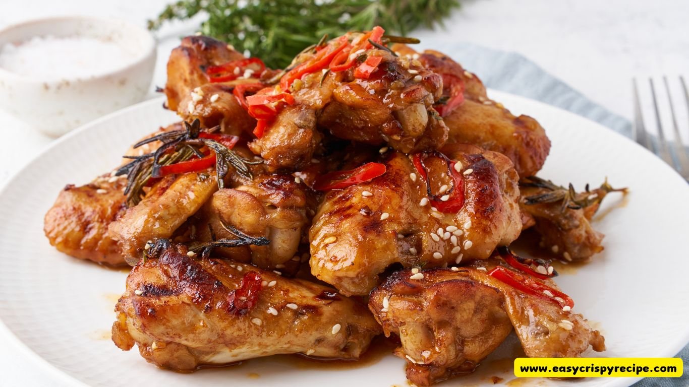 Spicy Oven Fried Chicken with Grits & Chorizo Reduction