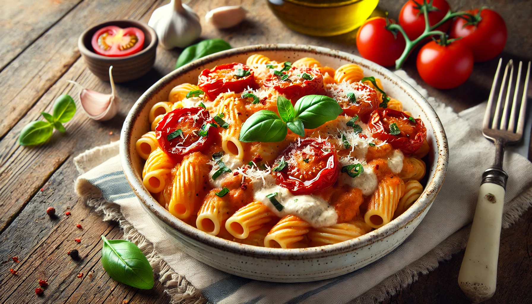 Spicy Roasted Tomato and Ricotta Pasta Sauce Recipe