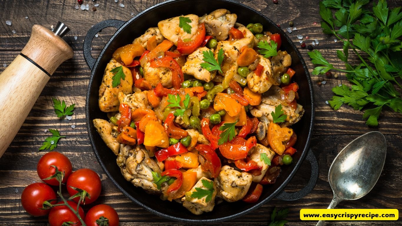 Stir Fried Chicken With Tofu and Veggies