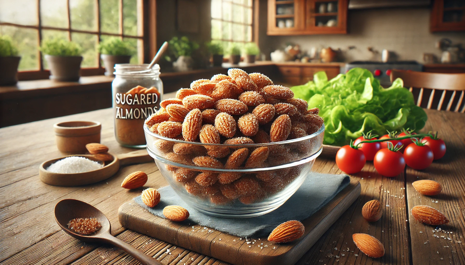 Sugared Toasted Almond Salad Topping Recipe