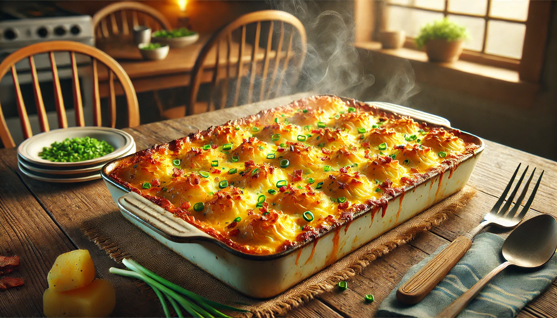 Twice Baked Cheesy Potato Casserole