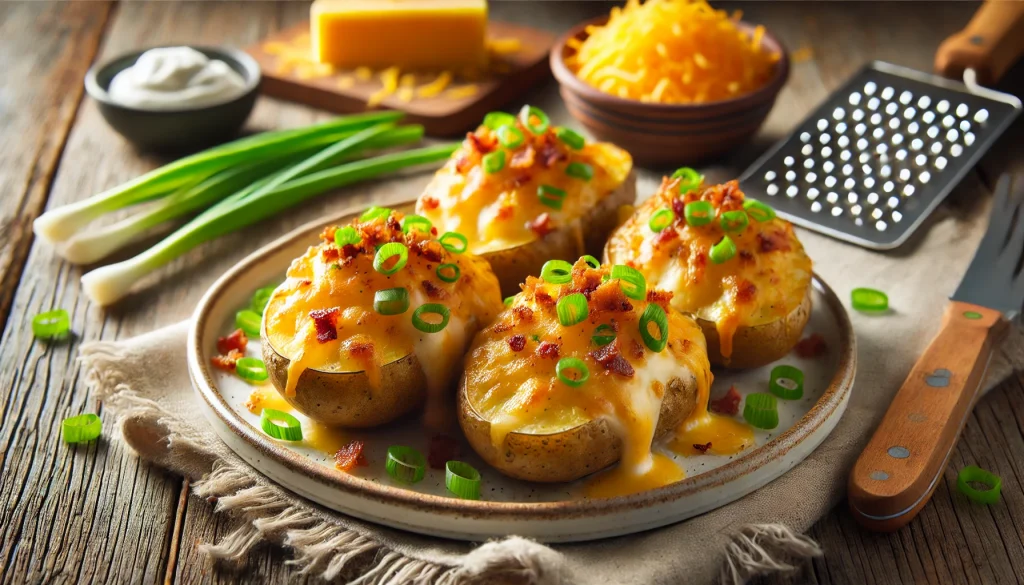 Twice Baked Cheesy Potatoes Recipe