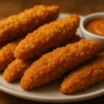 Vegan Crispy Chicken Tenders with Golden Crunch