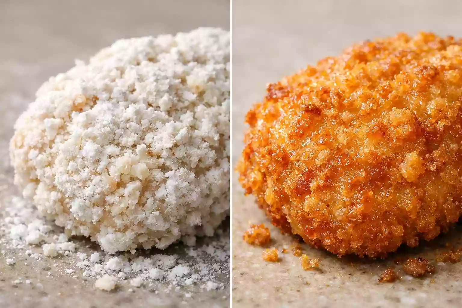 starch based coatings creating crispy structure